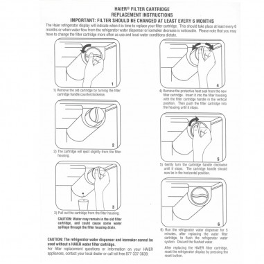 Filtre RF-2800-13 pour frigo - Filtre à eau  RF-2800-13 d'origine Haier Filtre RF-2800-13 pour frigo - Filtre à eau  RF-2800-13 d'origine Haier