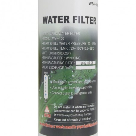 Filtre WSF-100 pour frigo - Filtre à eau WSF-100 d'origine Samsung Magic Water Filter