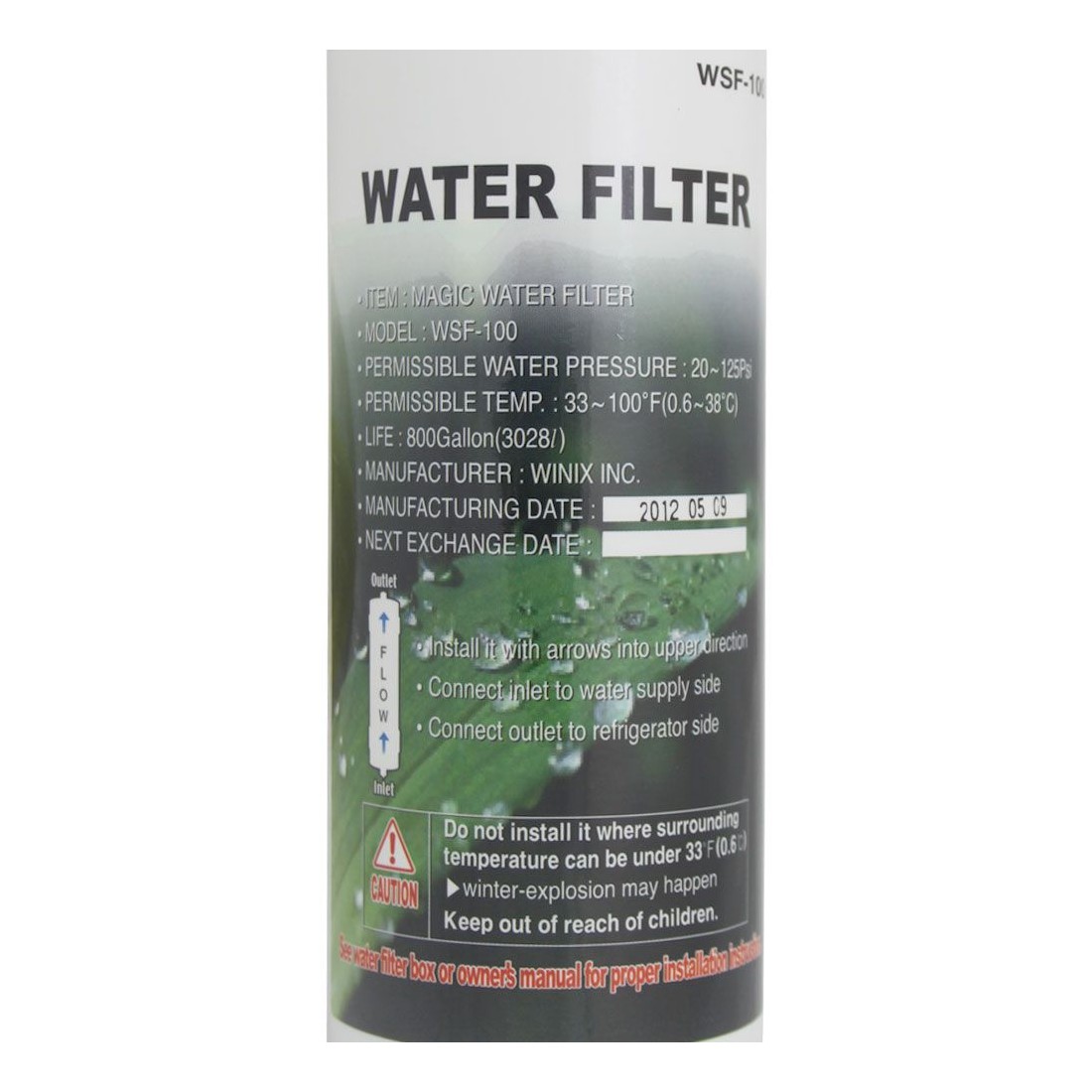 Filtre WSF-100 pour frigo - Filtre à eau WSF-100 d'origine Samsung