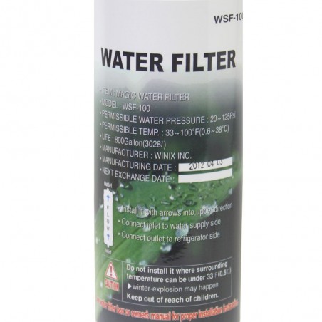 Filtre WSF-100 V2 pour frigo - Filtre à eau WSF-100 V2  d'origine Samsung Water Filter