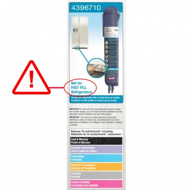 Filtre PUR 4396710 pour frigo - Filtre à eau PUR 4396710 d'origine Whirlpool