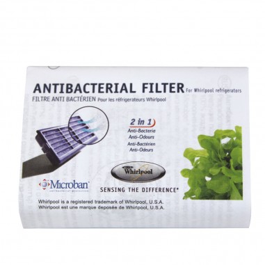 Filtre à air Microban ANT001 - 481248048172 pour frigo - Filtre d'origine anti-bactérien Whirlpool  