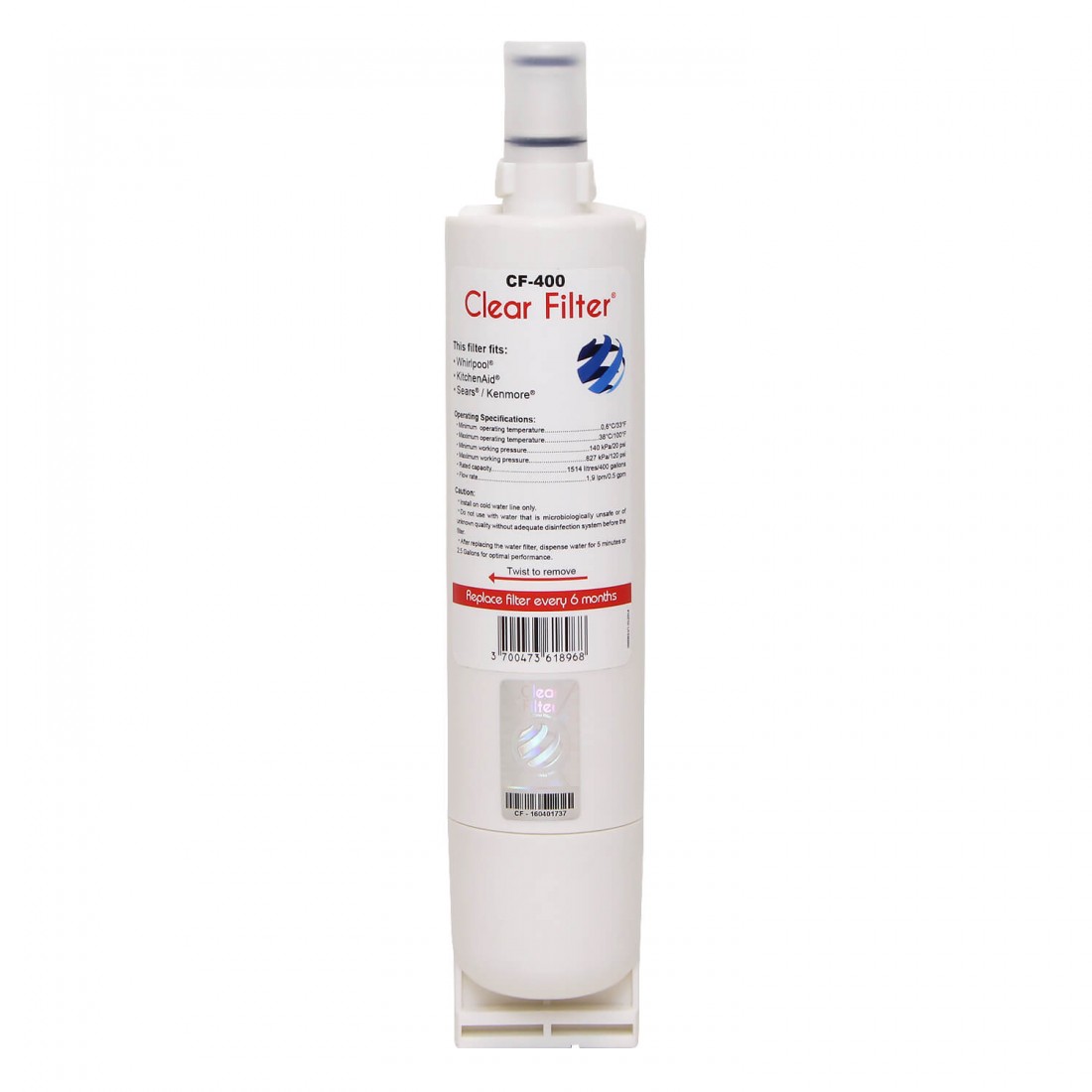 Filtre USC009 compatible pour frigo Whirlpool Clear Filter CF400