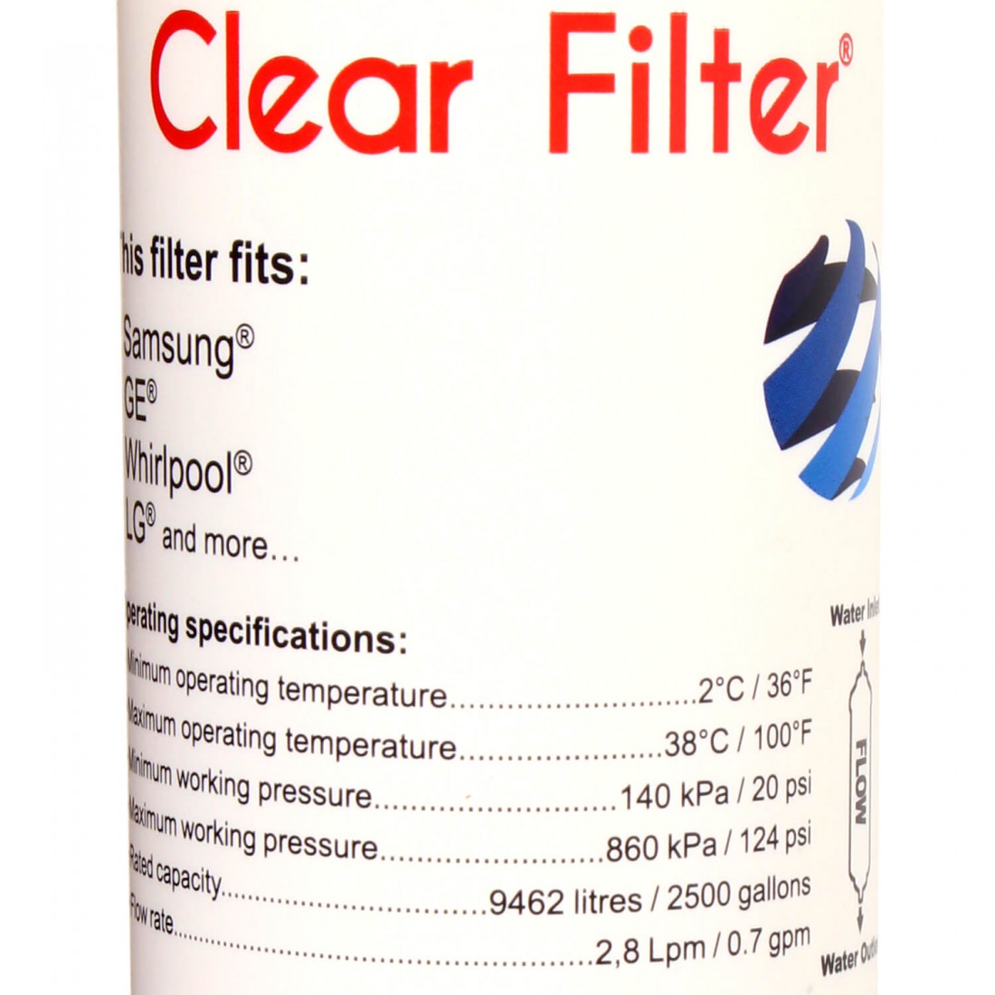 Filtre Clear Filter® EF-9603 CF-100 compatible Samsung®