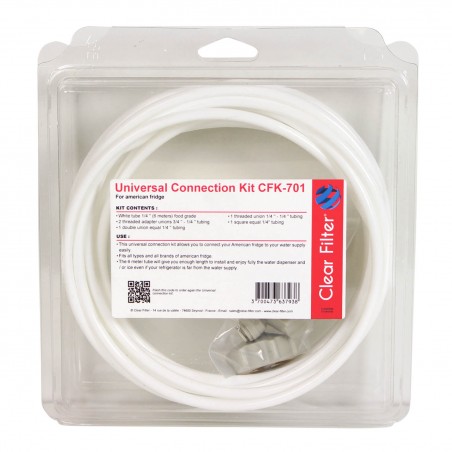 Kit de connexion universel pour réfrigérateur - Clear Filter® CFK-701