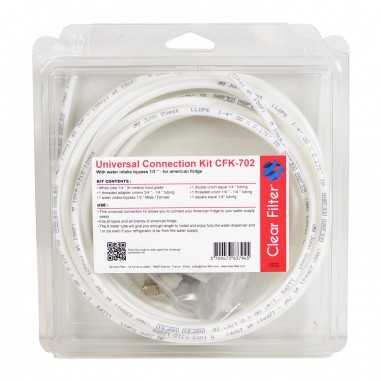 Kit de connexion universel pour réfrigérateur - Clear Filter CFK-702