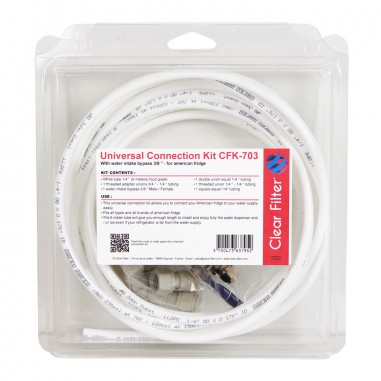 Kit de connexion universel Filtre externe Réfrigérateur américain