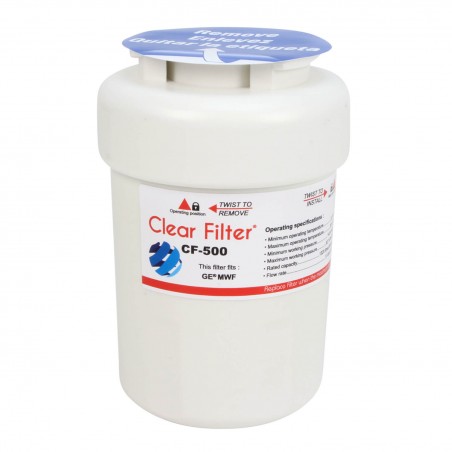 Filtre MWF compatible pour frigo GE General Electric - Clear Filter CF-500 filtre à eau