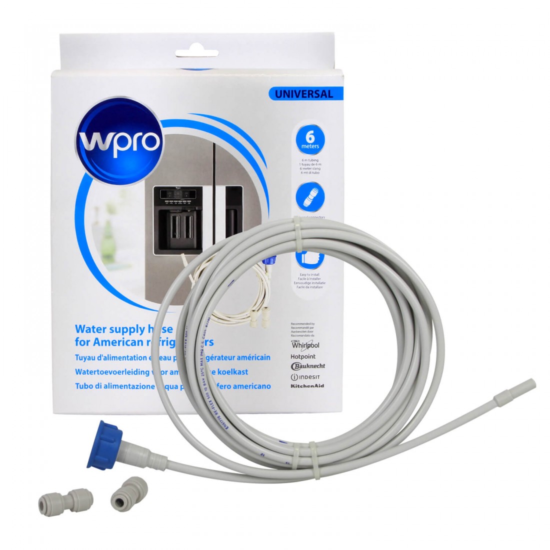 Kit de connexion filtre frigo américain - Water Supply Hose - Wpro -  CLE002511